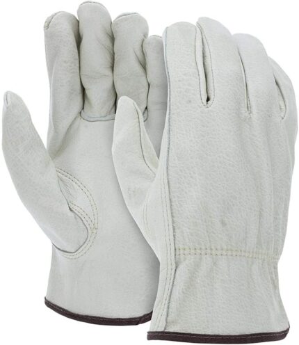 Heavy Duty Durable Cowhide Leather Work Gloves