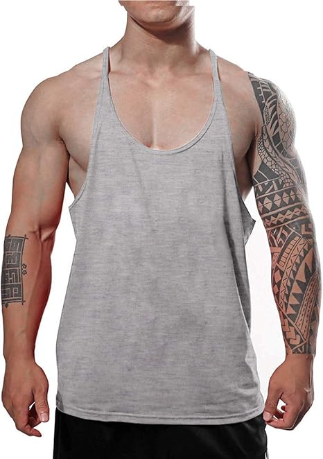 61R0xkg-xyL._AC_SX466_.jpg Men's Stringer Bodybuilding Workout Gym Tank Tops - Image 1
