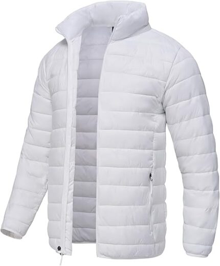 Men Puffer Down Jacket Packable Lightweight Winter Jackets Coats Outdoor Waterproof Insulated Jackets