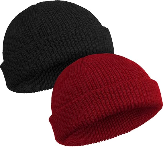 71mZQ5mR1TL._AC_SX569_.jpg Trawler Beanie Watch Hat Roll-up Edge Skullcap Fisherman Beanie for Women Men - Image 1