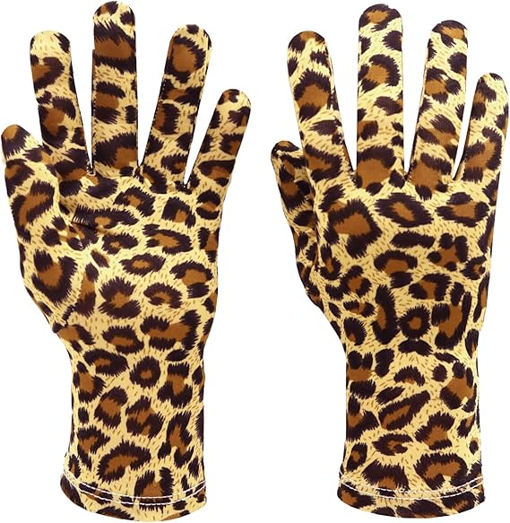 71ru3n3MN8L._AC_SX569_.jpg Men's and Women's 9'' Spandex Stretchy Short Gloves Full Finger Wrist Length Halloween Costume Party Gloves - Image 1