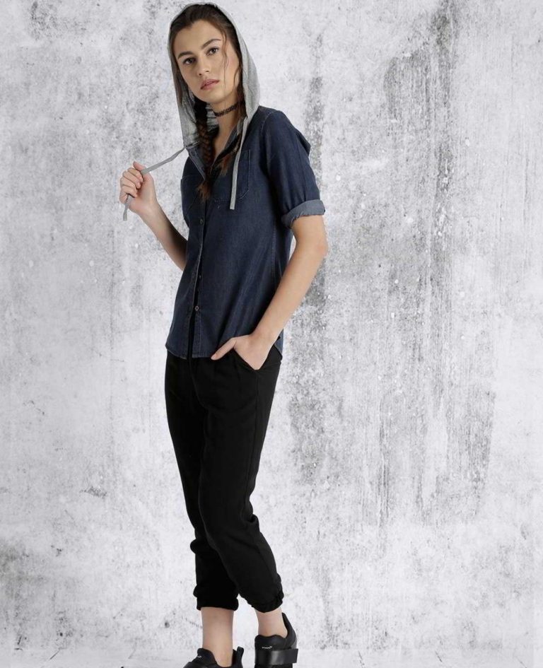 best-sell-cotton-tops-elegant-fit-women-navy-hooded-casual-shirt-ro-3318-20-_4_-768x945-1.jpg Jeans Shirts - Image 1