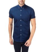 Blue Short Sleeve Denim Shirt
