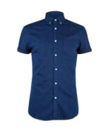 Blue Short Sleeve Denim Shirt - Image 2