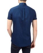 Blue Short Sleeve Denim Shirt - Image 3