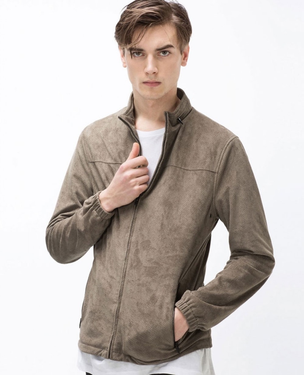 brown-taupe-perforated-faux-suede-leather-jacket-ro-102313-_3_.jpg Faux Leather Jackets - Image 1