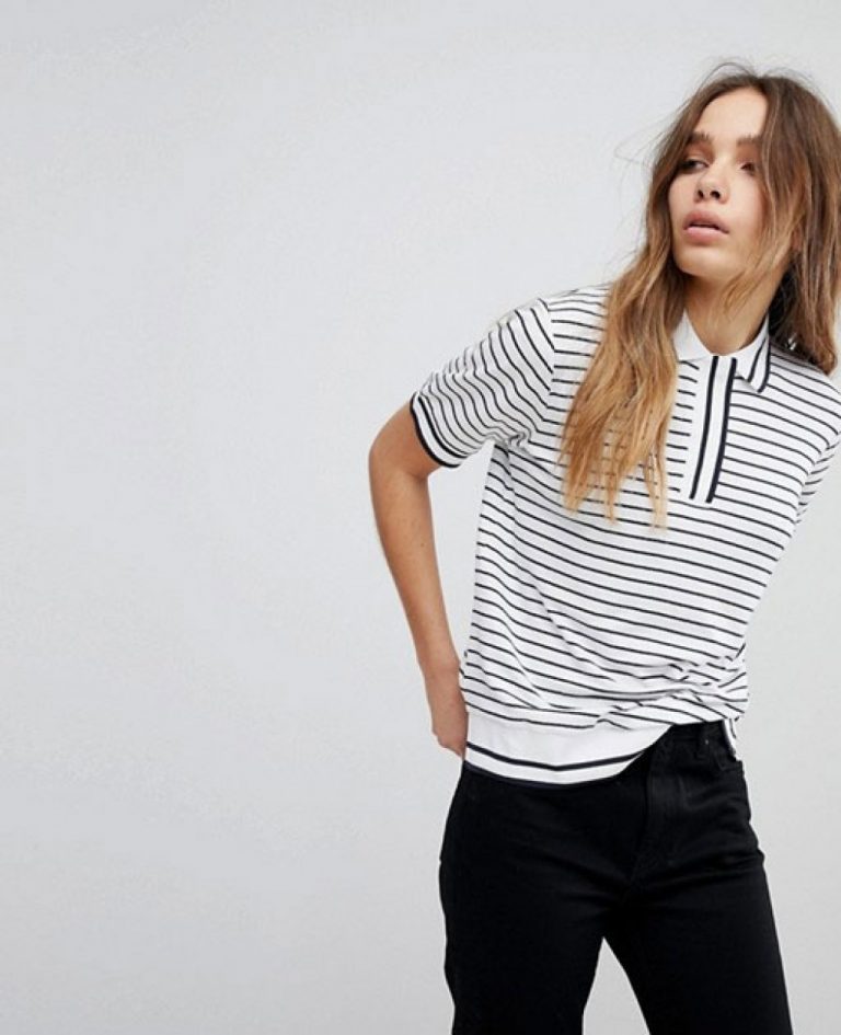 fashionable-women-polo-shirt-with-black-stripped-ro-2600-20-_1_-768x945-1.jpg Polo Shirt - Image 1